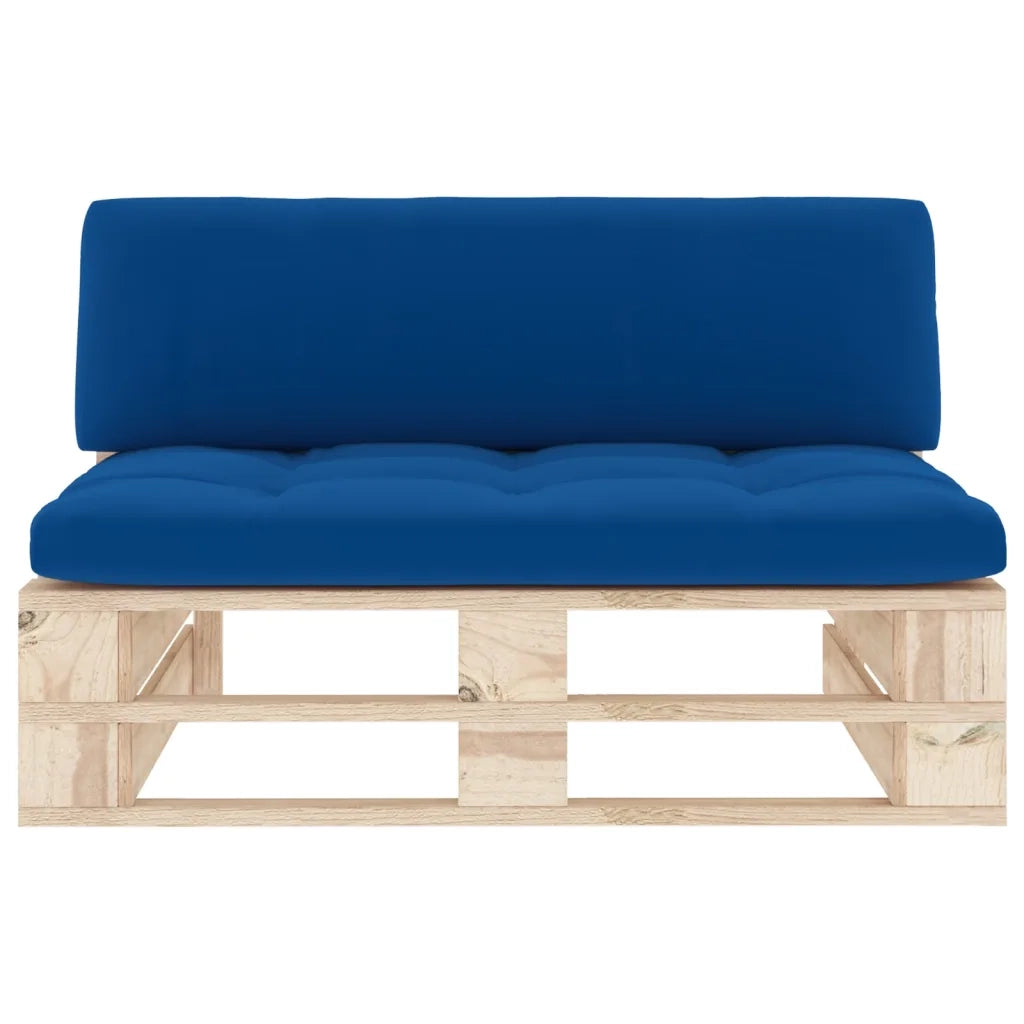 Divano Centrale Giardino-Sofa da giardino su Pallet in Legno di Pino Impregnato 112134