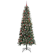 Albero di Natale Artificiale-Albero Natalizio con 300 LED Verde 210 cm 353194