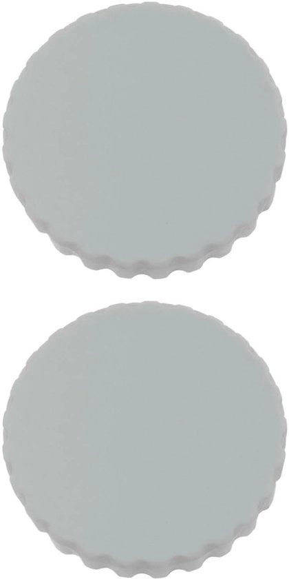 Set di chiusura per bagni esterni invernali - Resistente al gelo - Grigio - Chiusure - Adatto per bagni Intex e Bestway - 9x9x1,1 cm