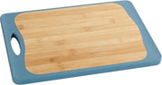 Piastra di taglio Combi M - piastra da cucina antibatterica con canale per succhi e manico - polipropilene - 285 x 15 x 20 cm - bianco