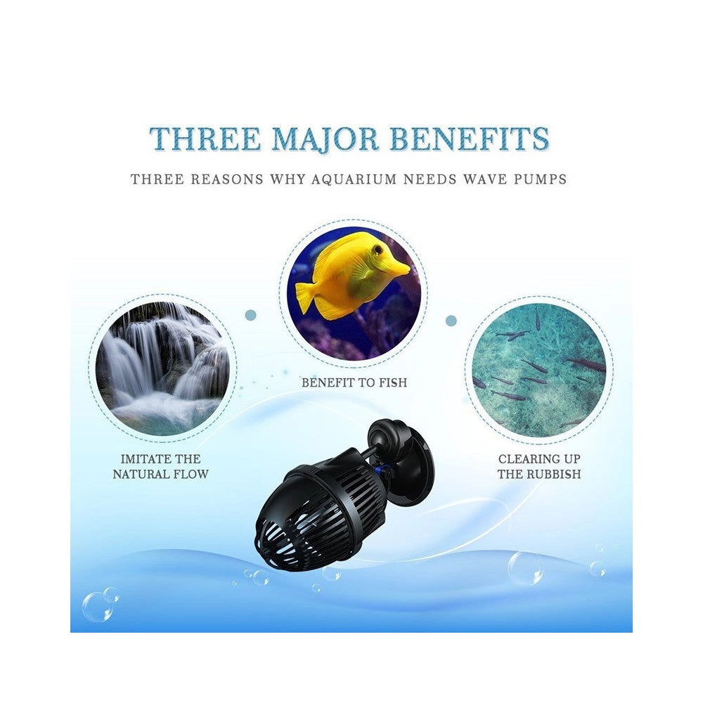 Trade Shop - Crea Onde Pompa Di Movimento 3 W 2500 L/h Acquario Marino Barriera Reef Jvp-100 -