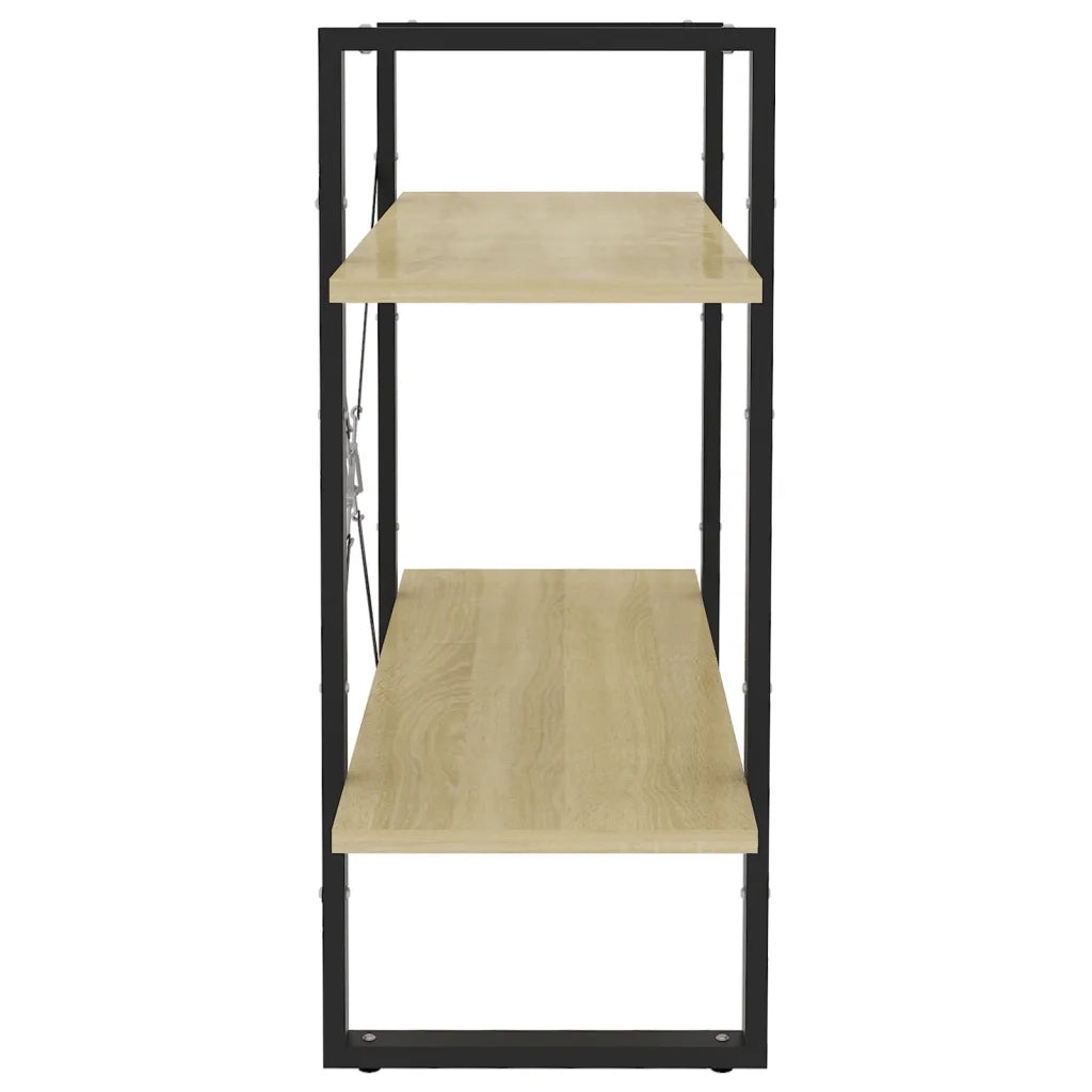 Libreria 2 Ripiani Rovere Sonoma 80x30x70 cm Legno Multistrato 806450