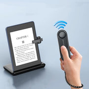 Comando a distanza per la svolta di pagine, adatto per Kindle e lettori elettronici - Comando a distanza con indicatore di batteria - Nero