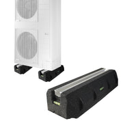 BASE ANTIVIBRANTE A PAVIMENTO PER UNITÀ ESTERNE DI CONDIZIONAMENTO IN ALLUMINIO E GOMMA MODELLO KHUM - DIMENSIONI MM: 250X160X90  PORTATA 300 KG PER KIT  - VEC