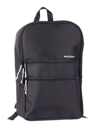 Zaino Viaggio Bagaglio a Mano Morbido 40x16x25 cm in Poliestere Ravizzoni Nero