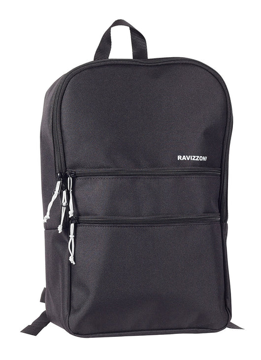 Zaino Viaggio Bagaglio a Mano Morbido 40x16x25 cm in Poliestere Ravizzoni Nero