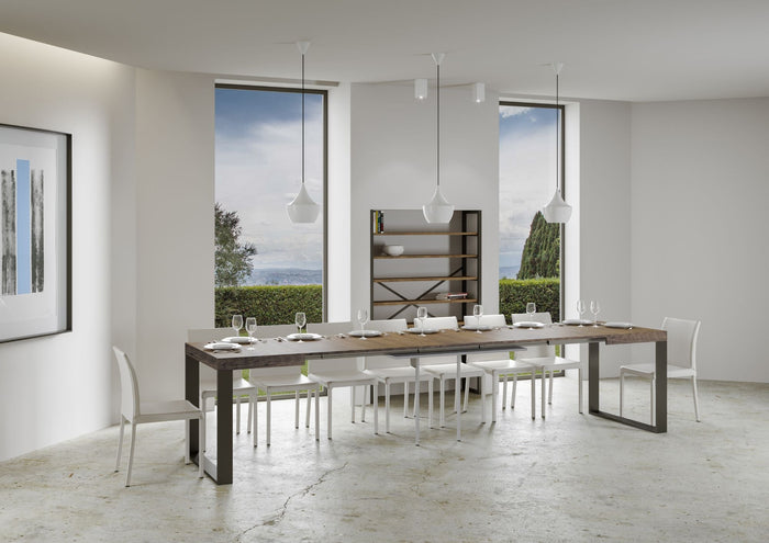 Tavolo Allungabile 130-390x90x77 cm Tecno Noce