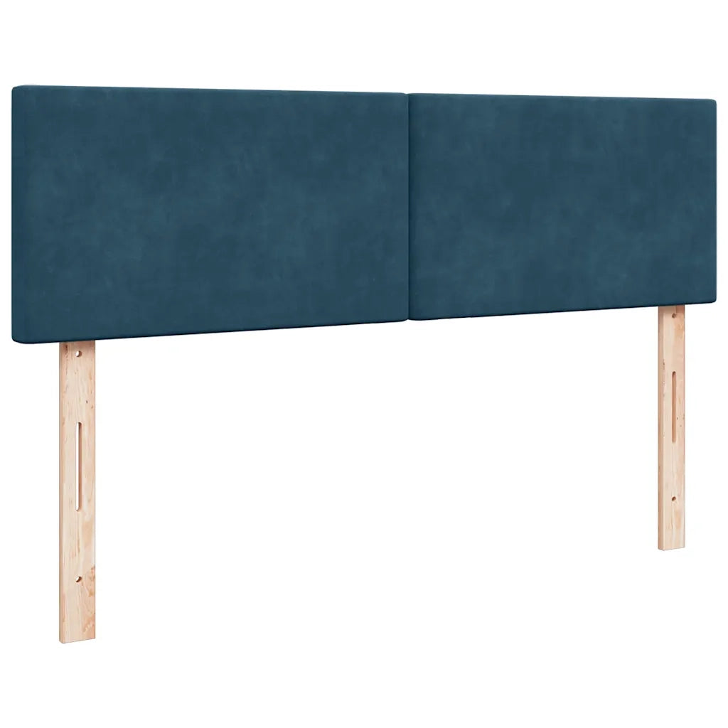 Struttura Letto Pouf con Materasso 140x190 cm in Velluto 3312552