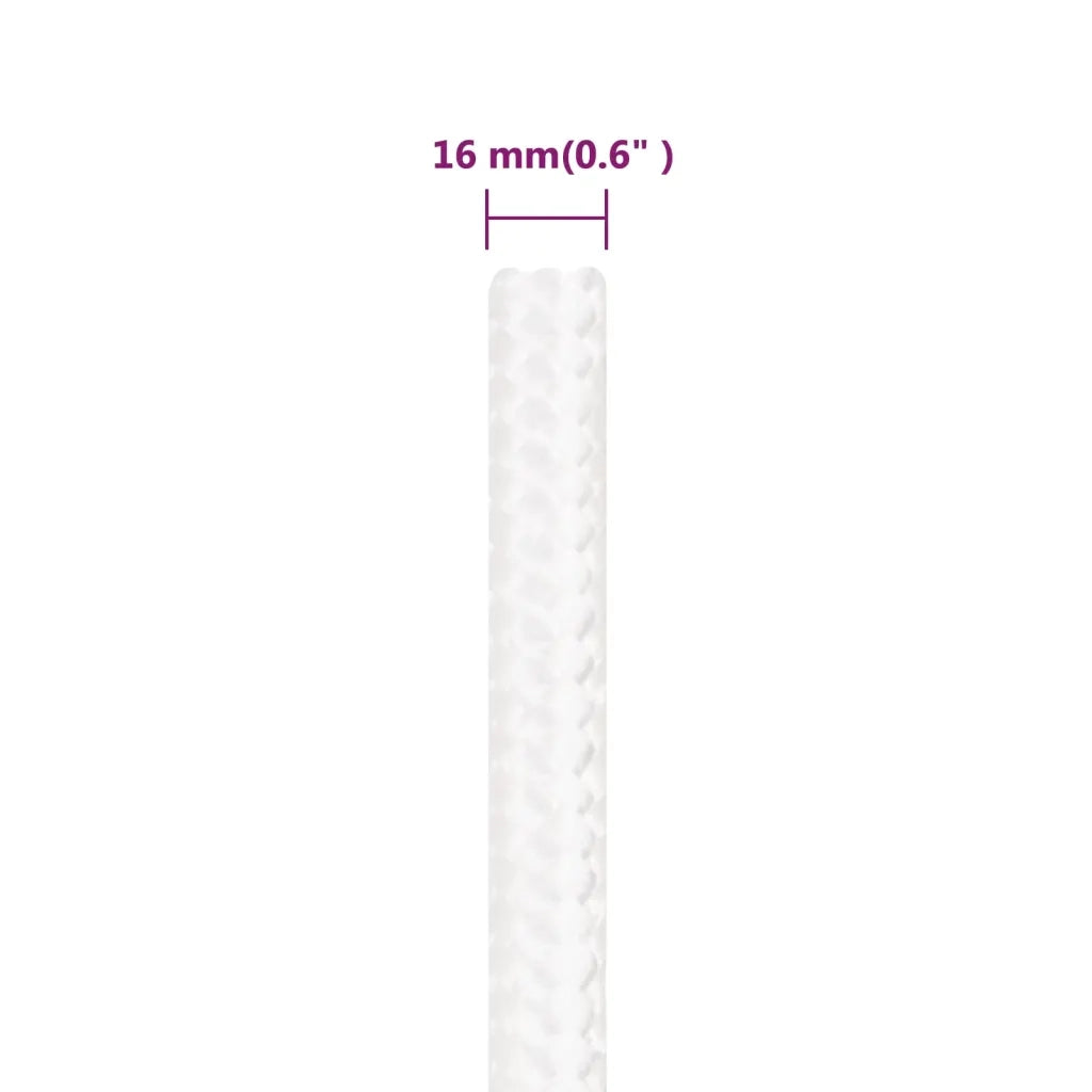 Corda per barca Completamente Bianca 16 mm 250 m in Polipropilene 152575