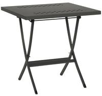 Tavolo da Giardino Pieghevole 80x80x75 cm in Acciaio RD Italia Hermes 80 Antracite