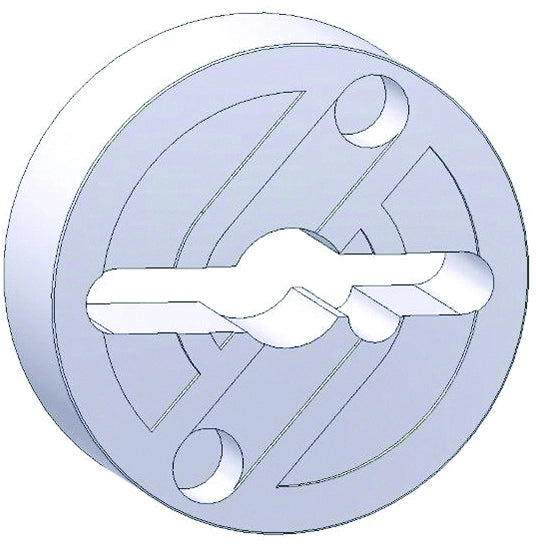 Securemme GUIDACHIAVE PER SERRATURE SERRANDE zincato mm 8,5 h