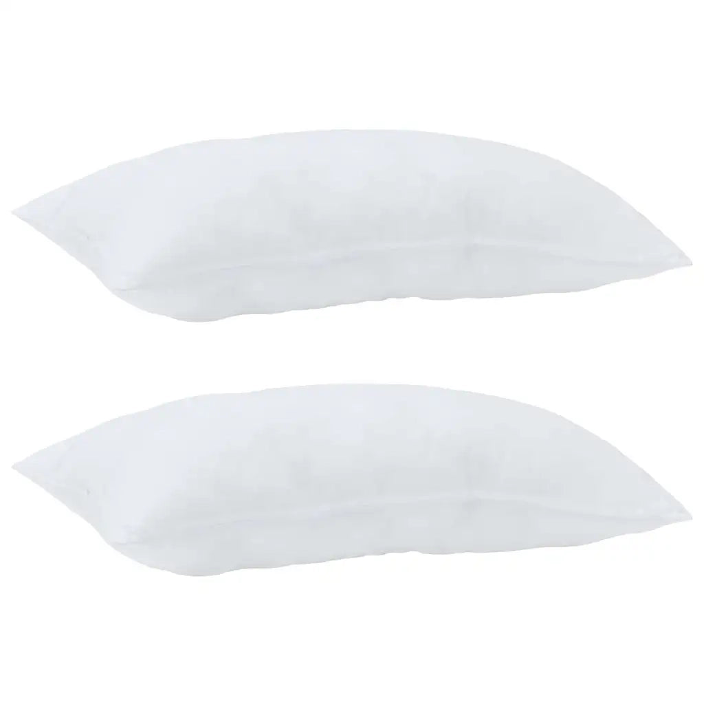 Cuscino 2 pz Bianco 80 x 40 x 20 cm Cotone e Poliestere CFW7412883