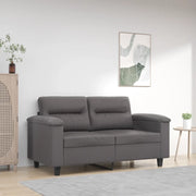 Divano a 2 Posti Grigio 120 cm in Similpelle 359580