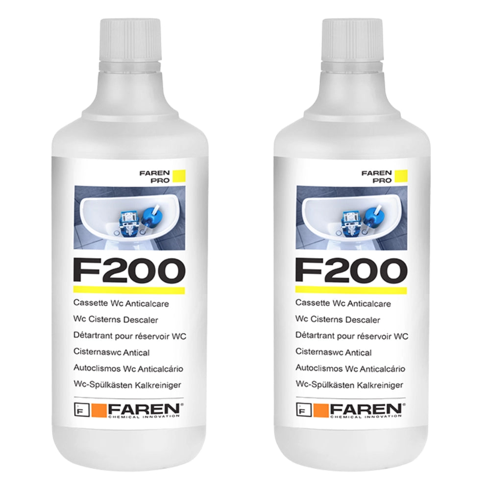 Faren f200 disincrostante anticalcare per cassette wc 1 lt 2 pezzi