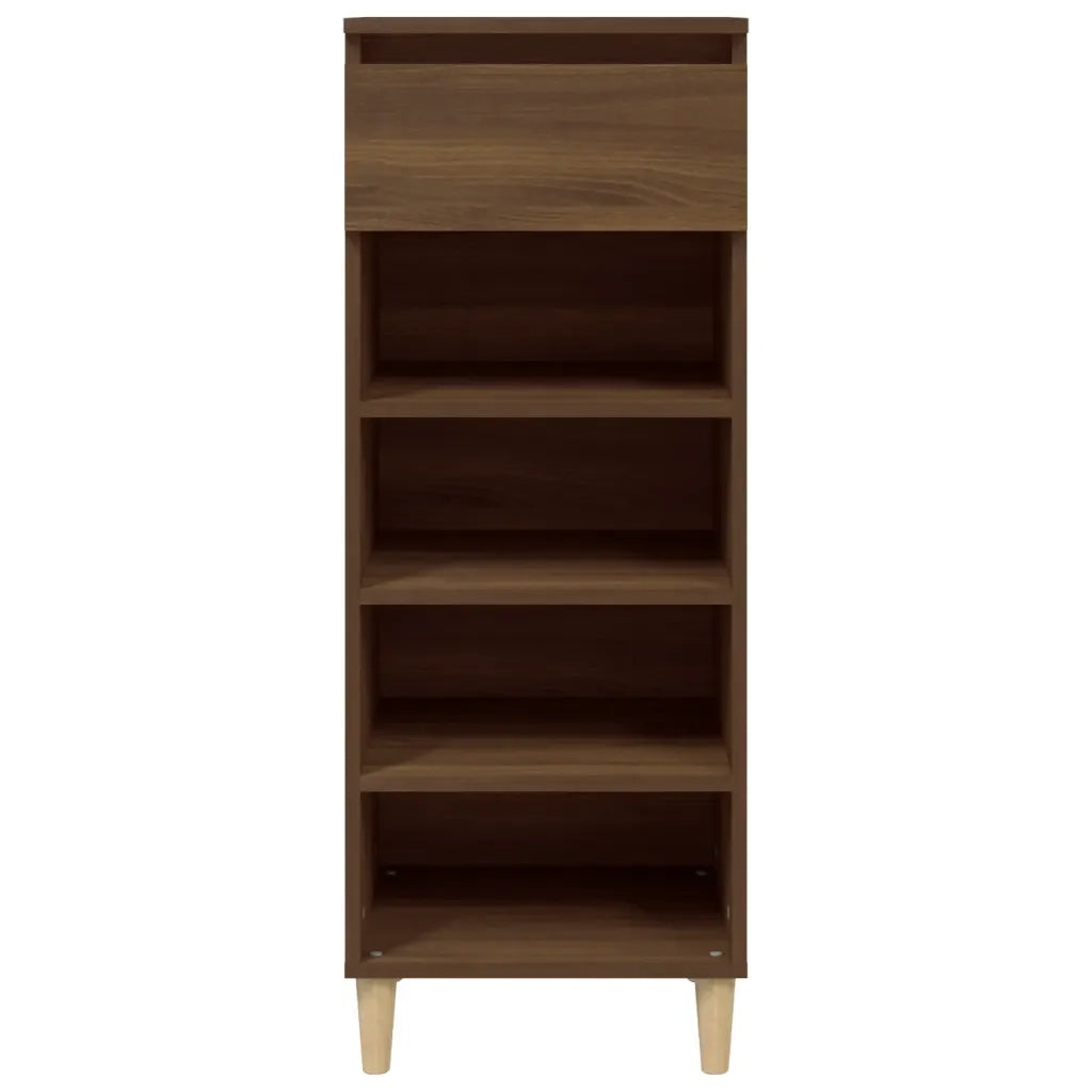 Scarpiera Rovere Marrone 40x36x105 cm in Legno Multistrato 819779