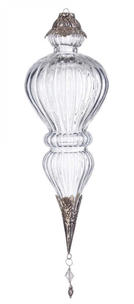 Pendaglio vetro Blaze goccia trasparente H37