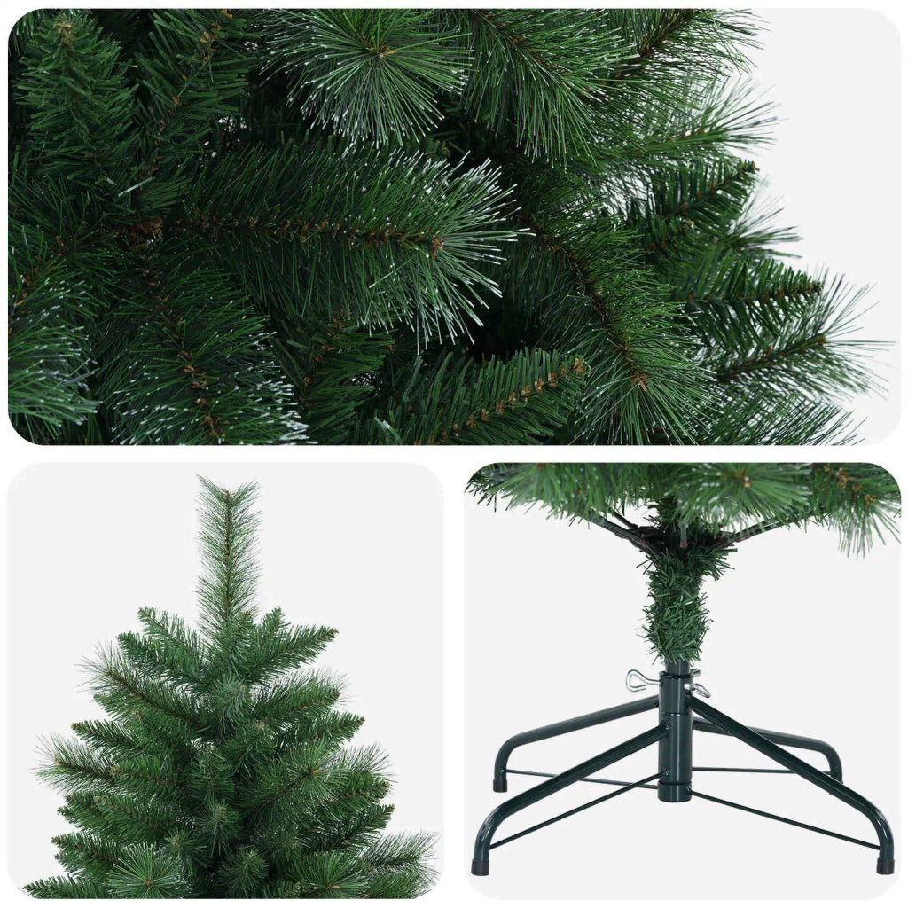 Albero di Natale artificiale 180 cm PVC e Metallo Verde 42056463