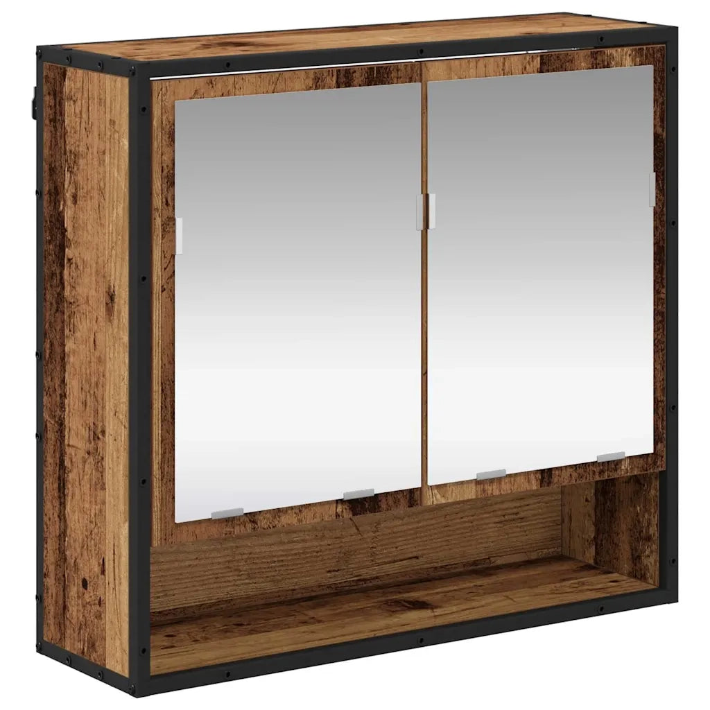 Scaffale da parete con porta Legno vecchio 65 x 20 x 60 cm CFW2667878