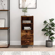 Credenza Rovere Fumo 34,5x34x90 cm in Legno Multistratocod mxl 81414