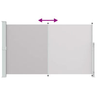 Tenda Laterale Retrattile per Patio 180x300 cm Grigia cod mxl 21589