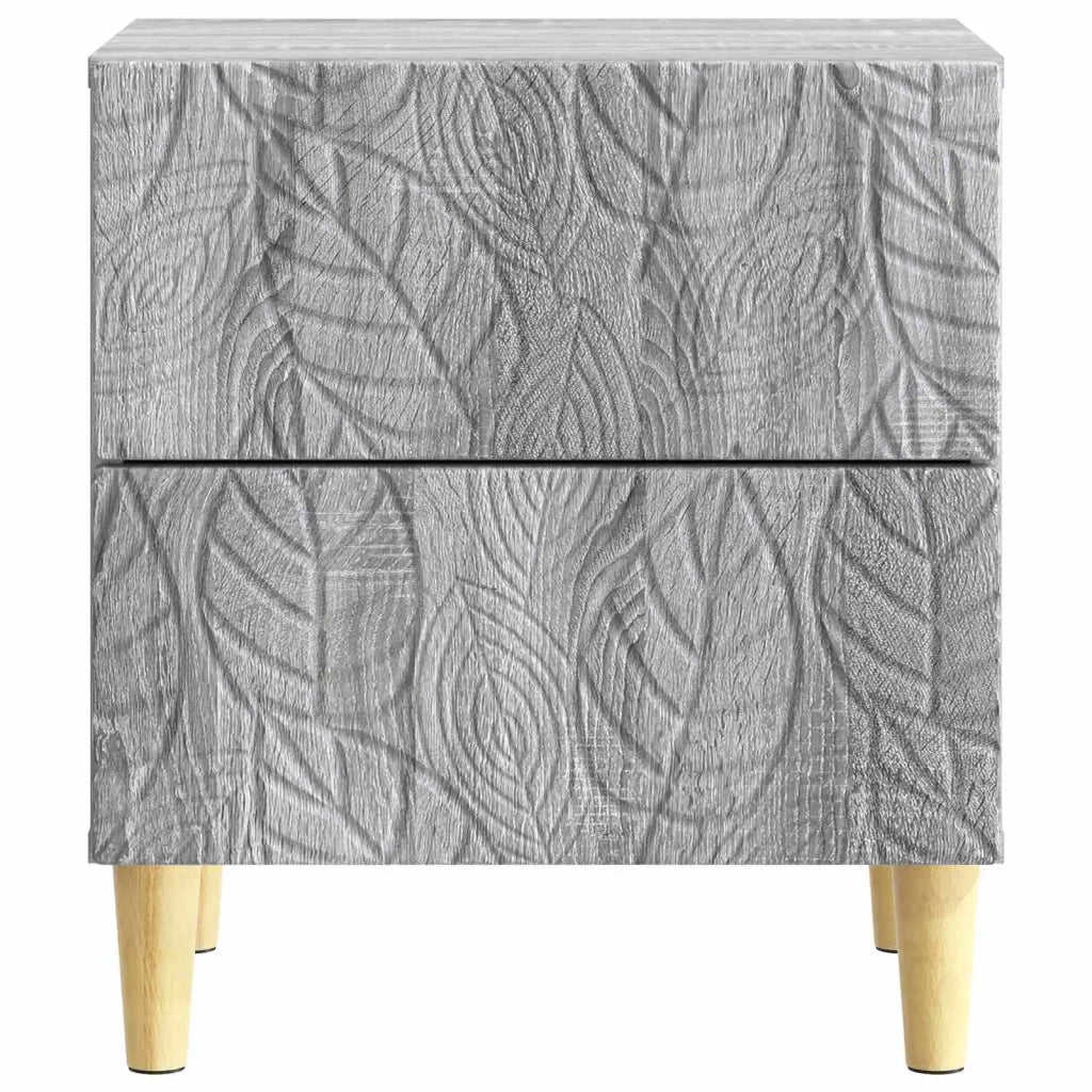 Comodino 2 pcs Sonoma grigio 43 x 34,5 x 48 cm