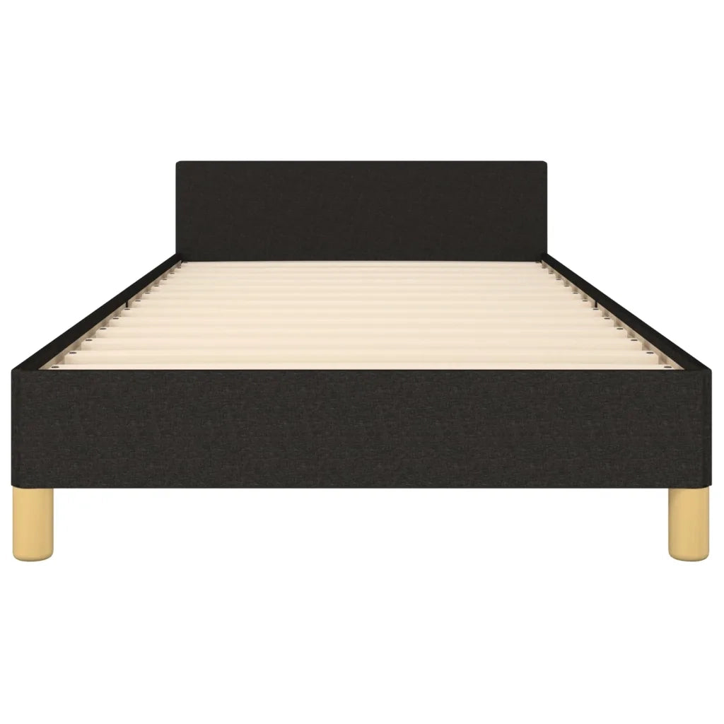 Giroletto con Testiera Nero 80x200 cm in Tessuto cod mxl 61323