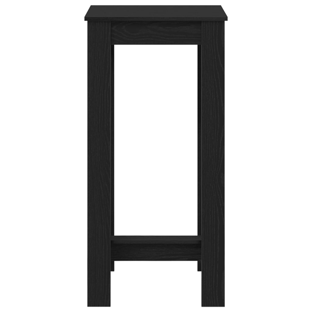 Tavolo bar  in legno ingegnerizzato nero 51x50x103,5 cm
