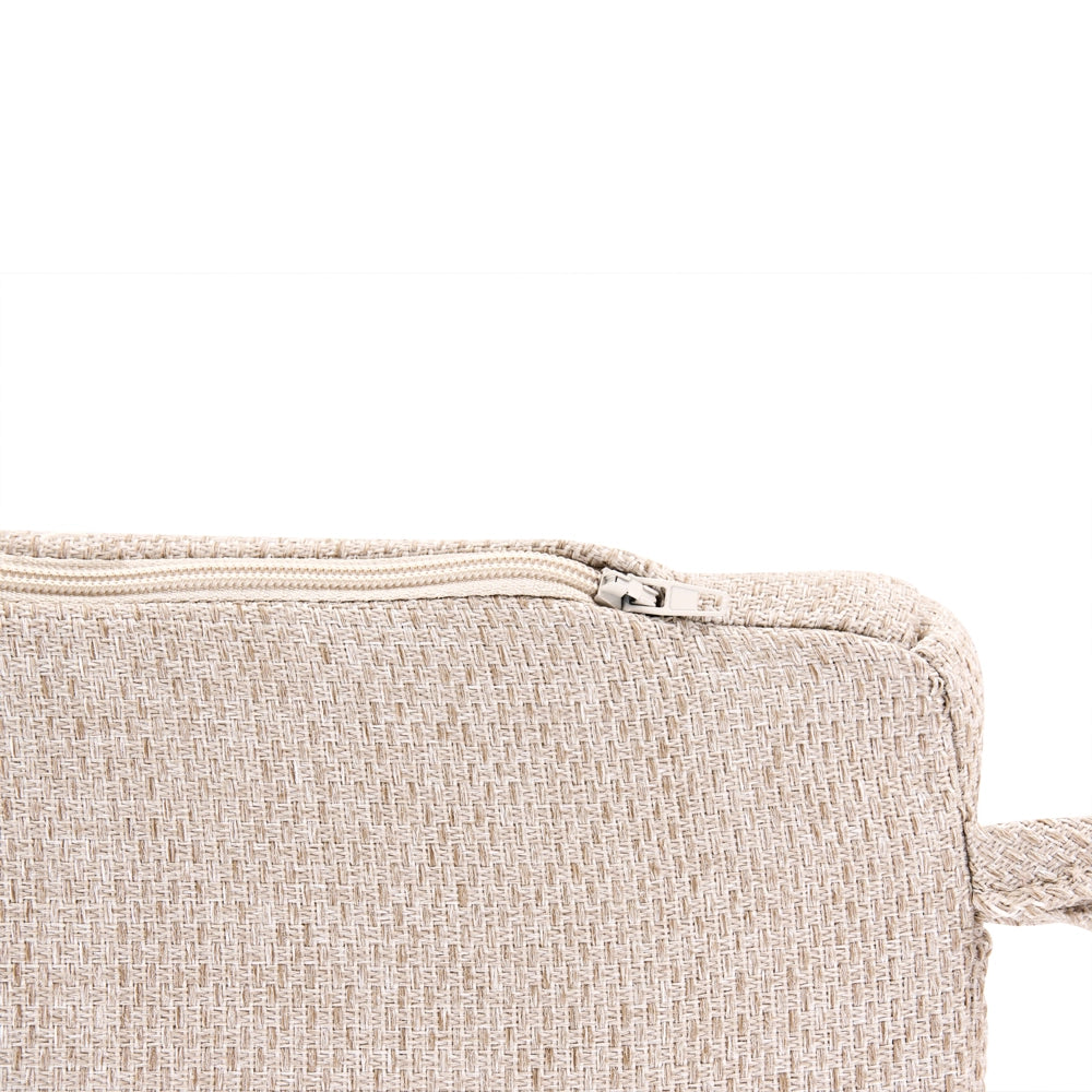 Cuscino per panche da esterno con lacci e rivestimento sfoderabile in tessuto beige con lacci, resistenti ai raggi UV e idrorepellenti