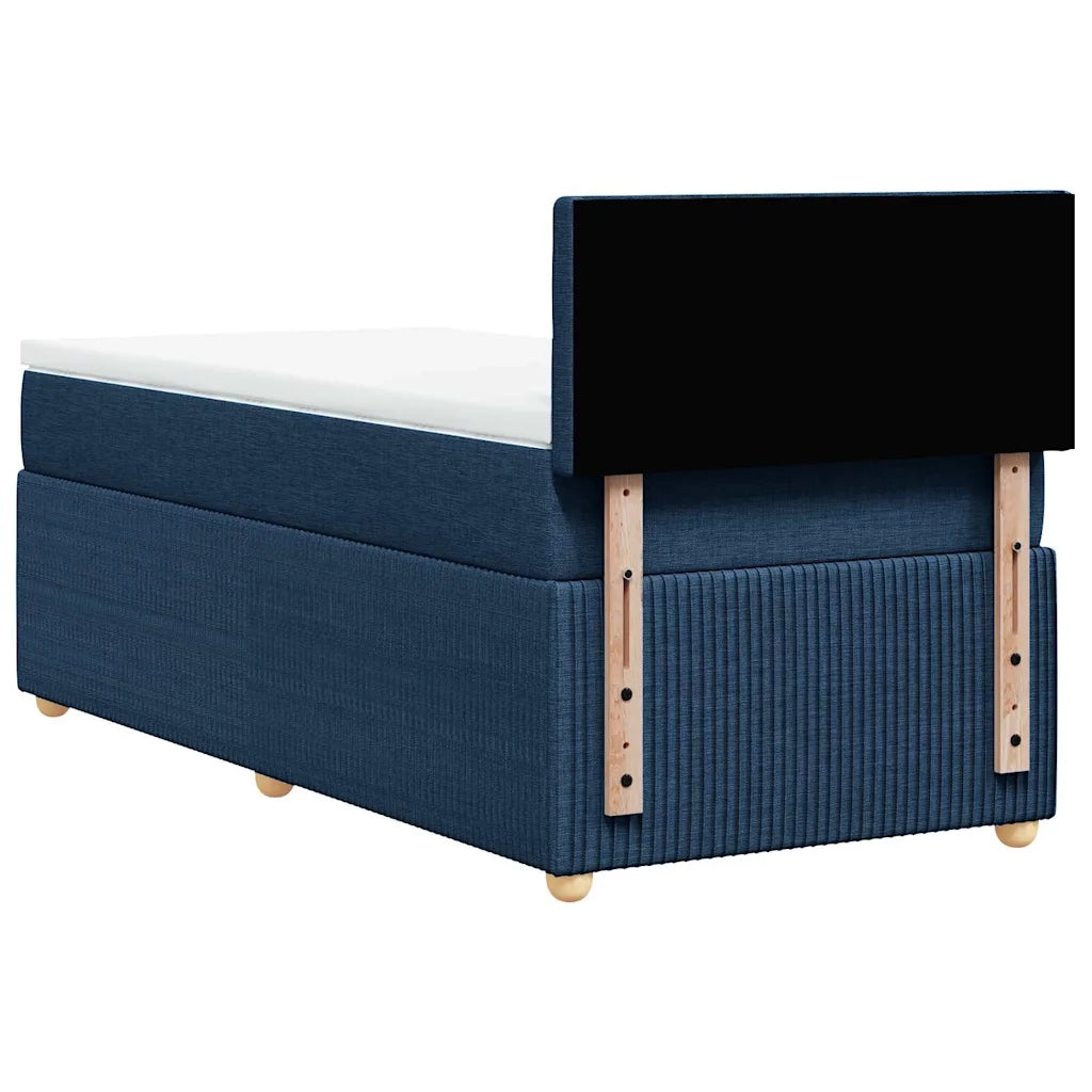 Giroletto a Molle con Materasso Blu 90x200 cm inTessuto