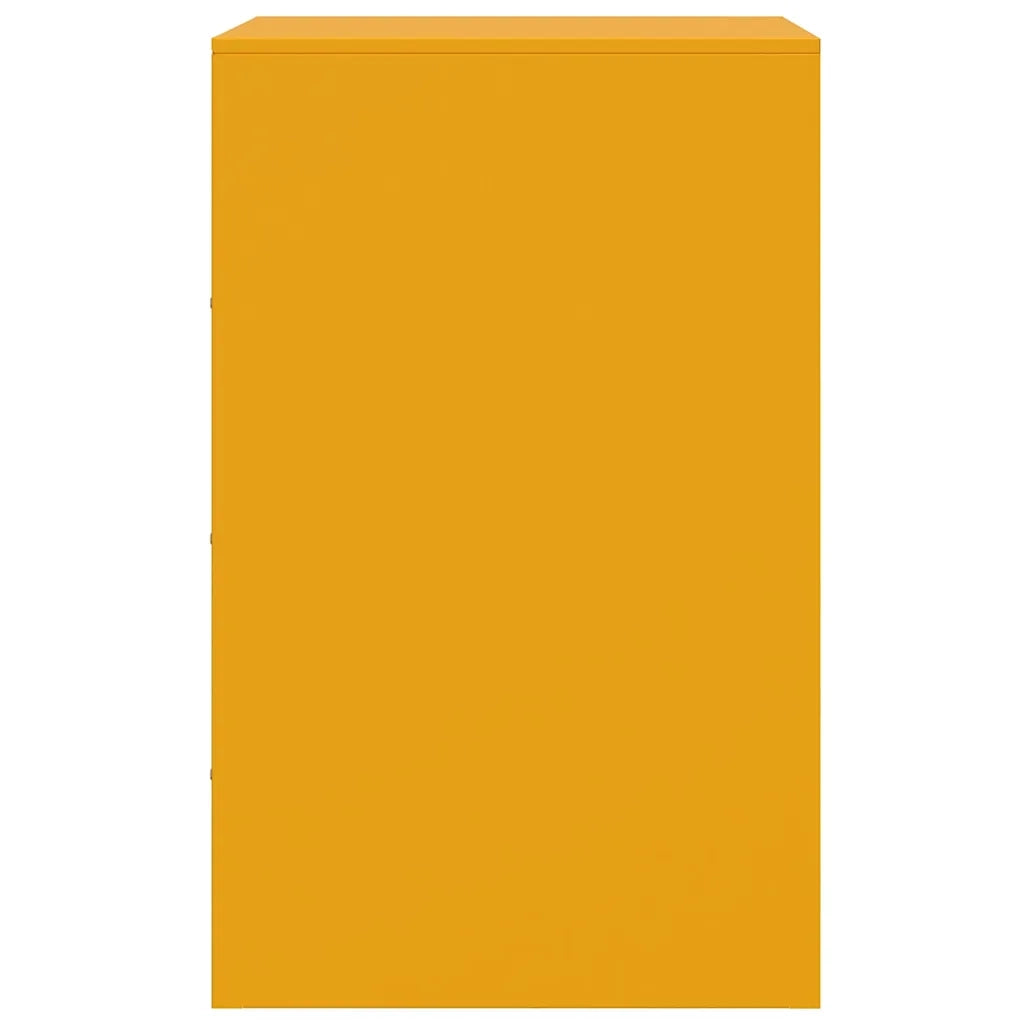 Comodino Giallo Senape 34,5x39x62 cm in Acciaio 841781