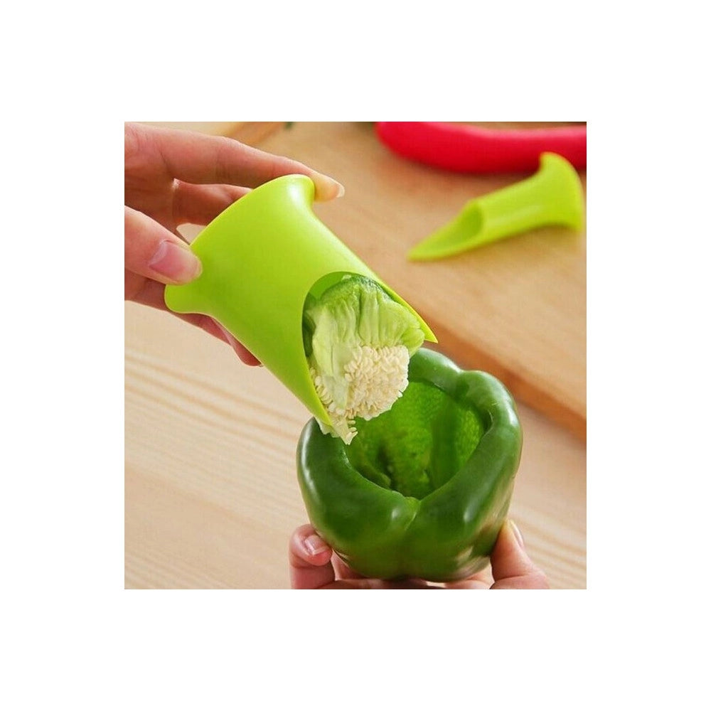 Trade Shop - Kit Svuota Peperoni Verdura Peperone Accessorio Strumento Cucina Scavino Verdure -