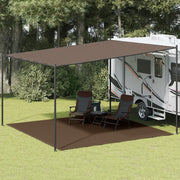 Tappeto da Tenda 400x400 cm Marrone 310811