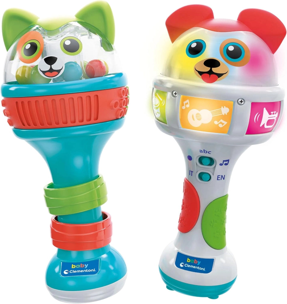 Baby Maracas Amici Cuccioli, Sonagli Interattivo , con Palline, Effetti Sonori e Melodie, Stimola Sensi, Manualita e Svi