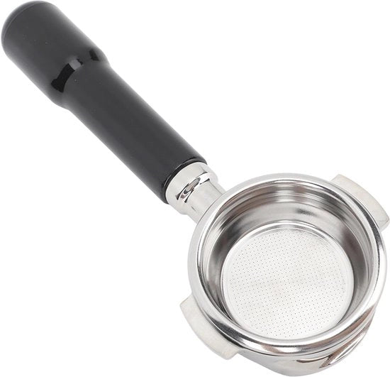 Portafilter 58mm senza fondo per macchine da caffè E61 - Acciaio inossidabile con manico ABS