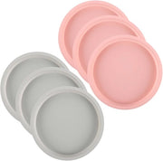 Set di 6 Forme da Cottura in Silicone - Diametro 20 cm - Mould a forma di Torta Arcobaleno - Set di Forme da Cottura Imbottigliato a Prova di Fuga per Torta - Pane - Festa di Compleanno - Anniversario di Matrimonio