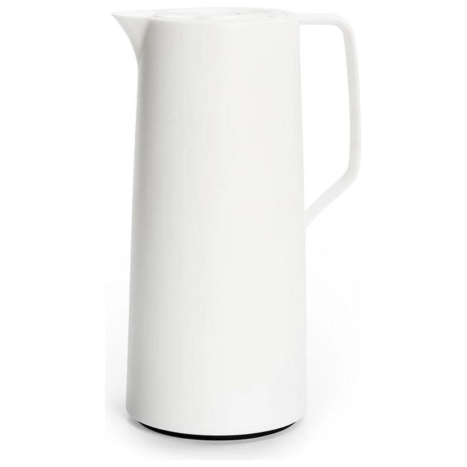 Emsa N4170400 Motiva Caraffa Termica Quick Press 1000 ml doppia parete in vetro colore Bianco
