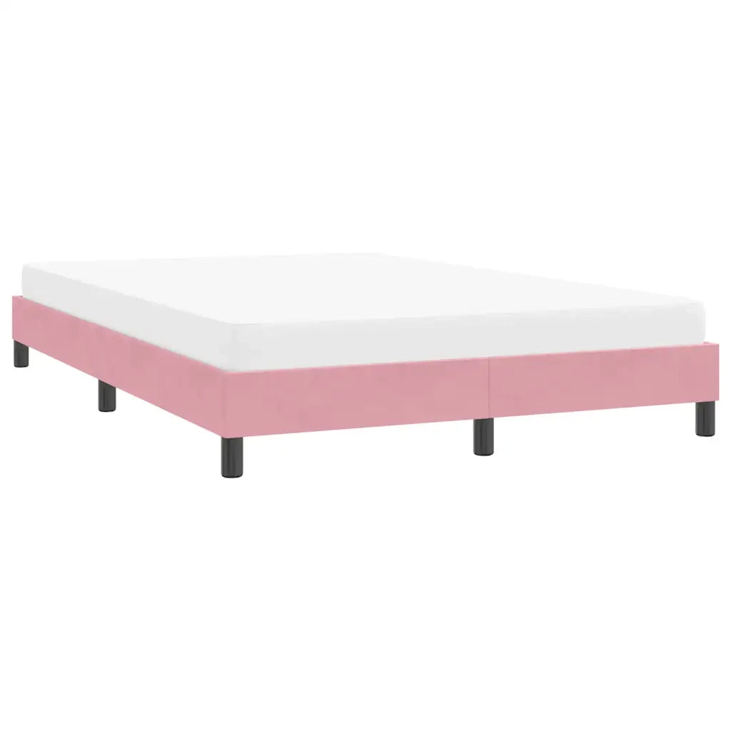 Giroletto senza Materasso Rosa 140x220 cm Velluto 4101408