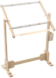 Quadro a tela 100 cm - Resistente allo scivolamento - Fermo con articolazioni - Coperchio rotativo 360° - Altezza regolabile - Stabilità con 5 posizioni di piede - Quadro da ricamo