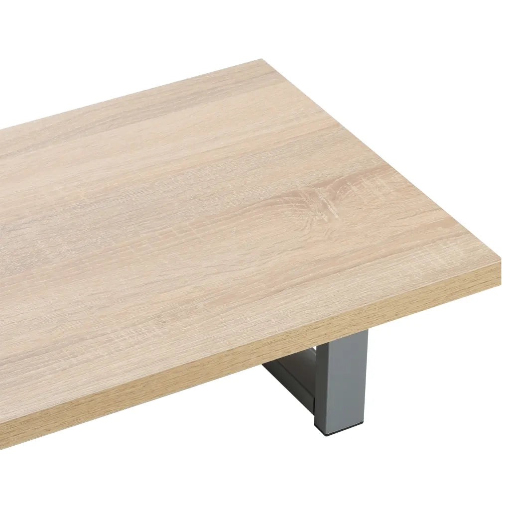 vidaXL Set Mobili da Bagno 2 pz Ceramica Rovere