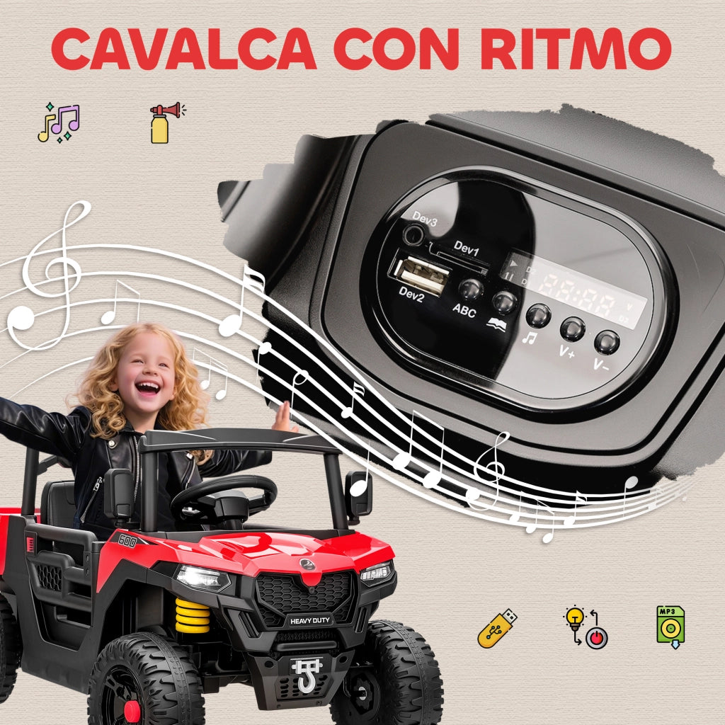 Macchina Bambini Elettrica con Telecomando ¨C zephmum ¨C Rosso, Et¨¤ 3-8 Anni