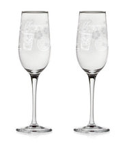 Set 2 Calici Flute Krizia Drink Bar in Vetro Cerve