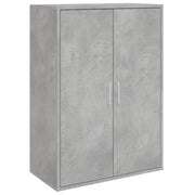 Credenza | Madia | Buffet da pranzo | Armadio da pranzo Grigio Cemento 60x31x84 cm in Legno Multistrato