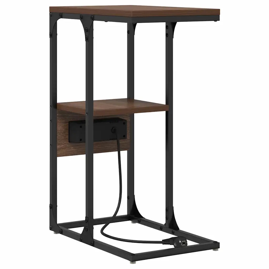 Comodino | Armadio da Notte | Mobiletto da notte Rovere marrone 41.5 x 26 x 60.5 cm