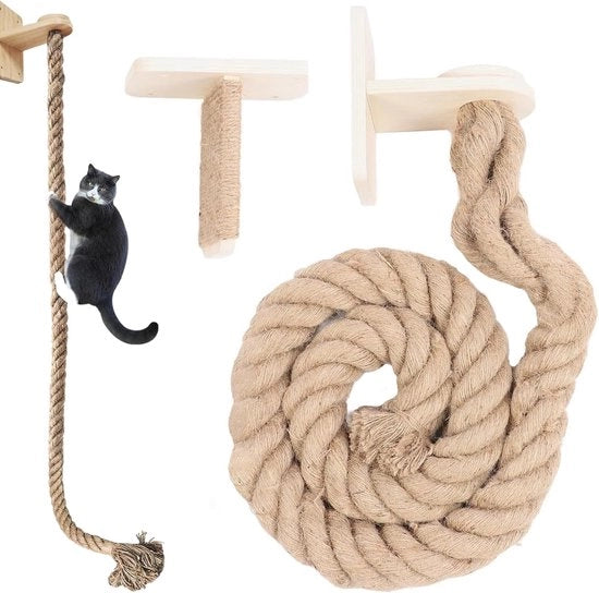 Scale per Gatti - Scale per Gattini Giocattolo - Scale a Scalette per Gatti Ladder per Interni Montata sulla Parete Divano per Gatti