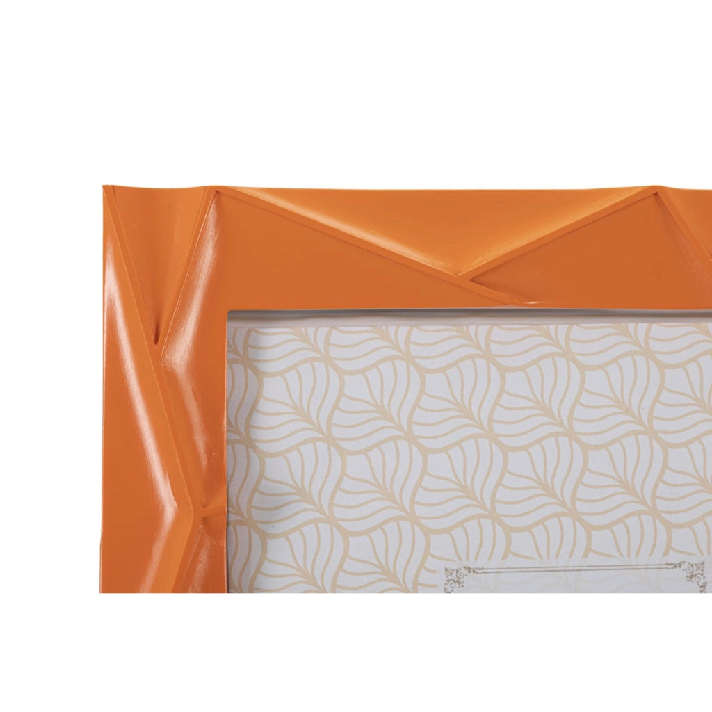 Portafoto Olistic 9, Arancione, Poliresina, 25,8x2x31 cm