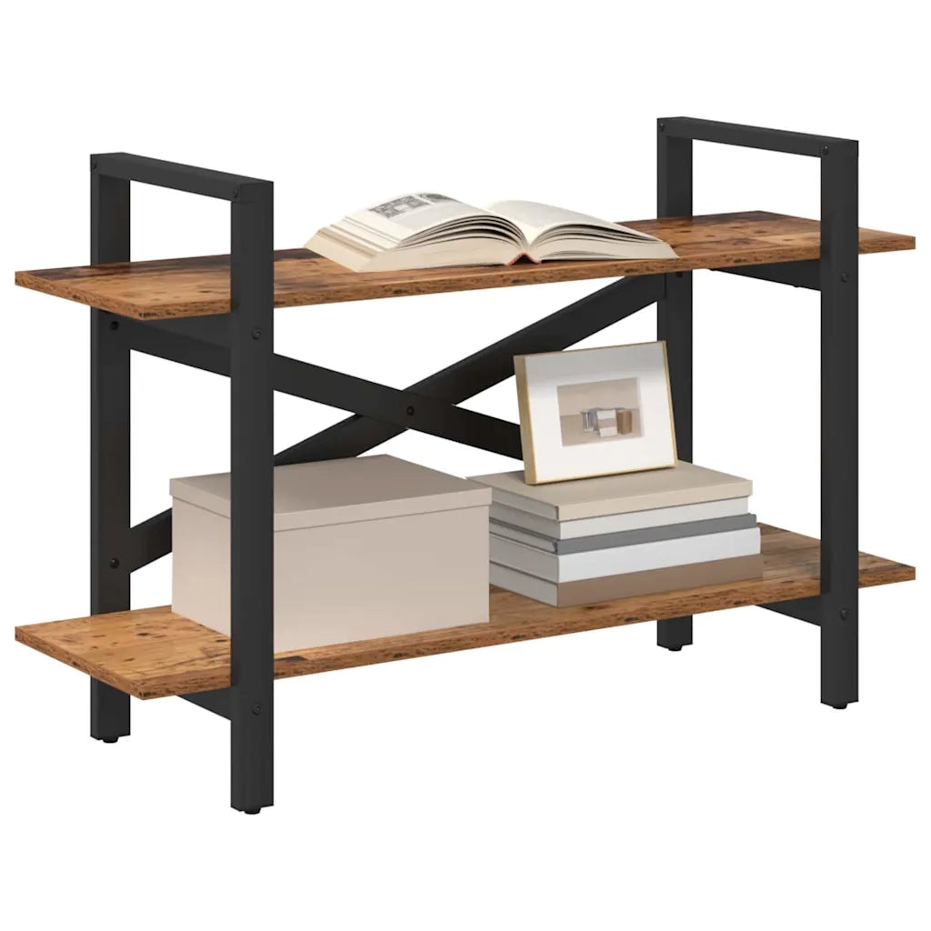 Libreria-Scaffale per Libri-Mobile di Stoccaggio Legno vecchio 100 x 33,5 x 64 cm Legno multistrato