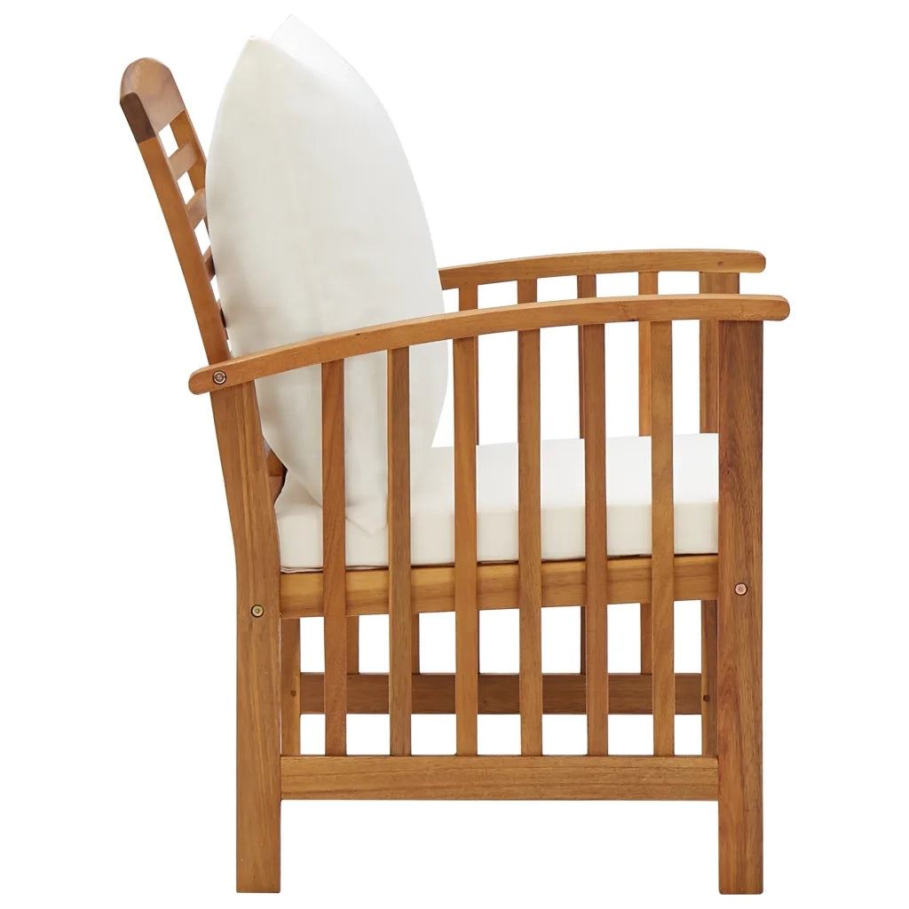 Set Divani da Giardino 5 pz con Cuscini in Massello di Acacia 3057977