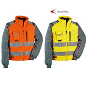 Trade Shop - Gilet Imbottito Signal Cofra Catarifrangente Da Lavoro Antinfortunistica Giubbin - Giallo   56
