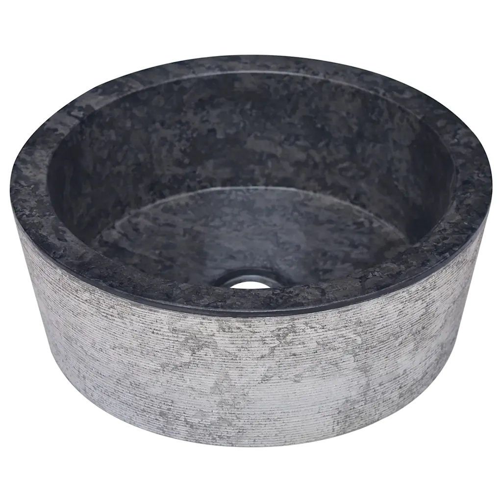 Lavandino Nero Ã˜40x15 cm in Marmo
