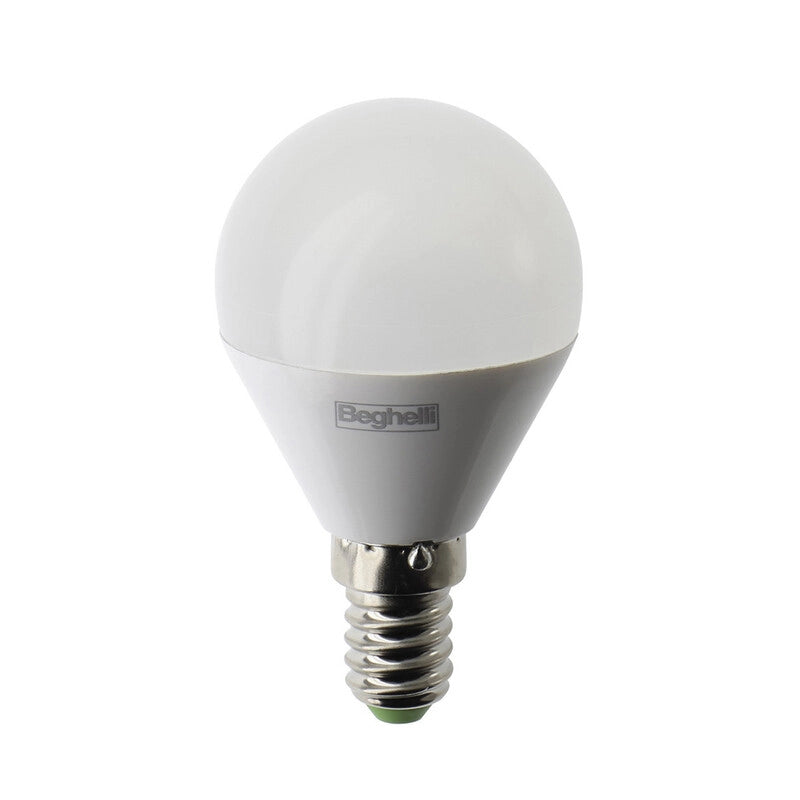 BEGHELLI LED SFERA E14  5W 56824 CALDA 3000K PLAST- 10,0 pz